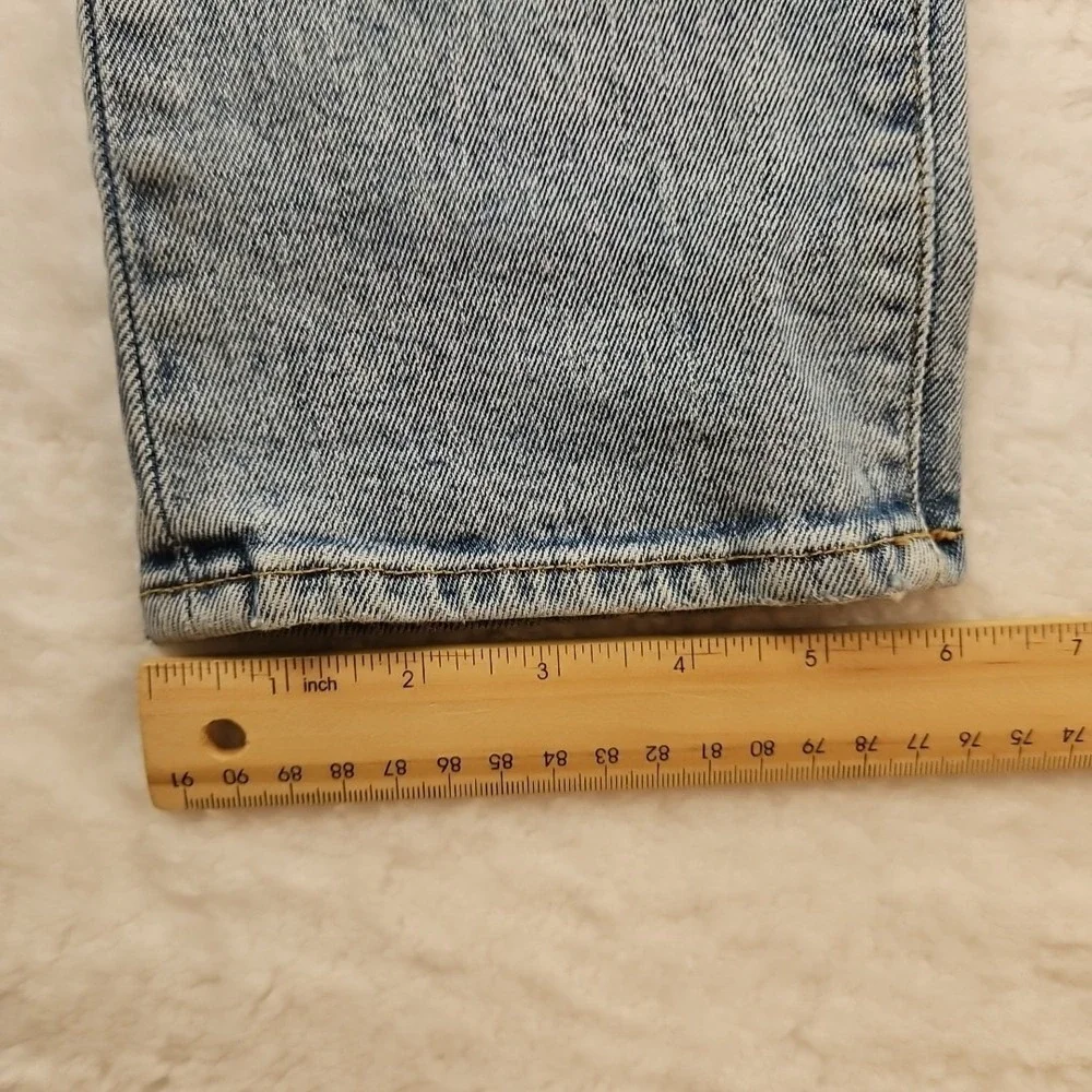 BLDWN Baldwin Light Wash Faded Streetwear Lucca Modern Skinny Leg Jeans Sz 32x34